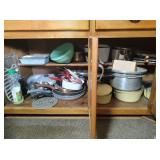 Contents of Cabinets Under Stove - Read Details