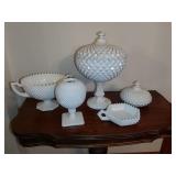 Westmoreland Milk Glass Sawtooth Dishes