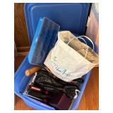 Blue Bin with Tools Lot