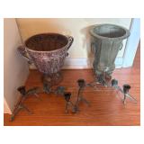 Decorative Planters and Candelabras