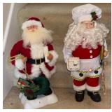Two Santa Claus Figurines