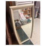 Rectangular Mirror with White Frame