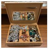 Decorative Jewelry Box with Contents