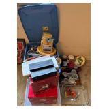 Household Items Lot with Glassware