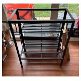 Two Metal Shelves w/Tray