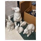 White Rabbit Figurines