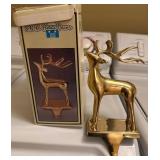 Lacquered Solid Brass Reindeer