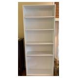 White Wooden Bookshelf Unit