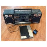 Sanyo Boombox and Panasonic Answering Machine