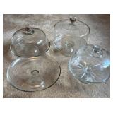 Glass Cake Stands with Domes