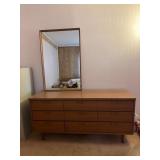 Mid-Century Modern Dresser with Mirror