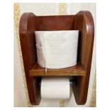 Handmade Solid Wood Toilet Paper Holder