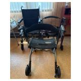 Medline Wheelchair and Two Walkers Set