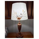 Handcrafted Table Lamp With Floral Shade