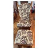 Glider Rocker and Ottoman Set