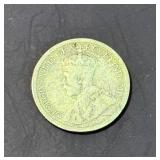 George VI British Silver One Shilling Coin