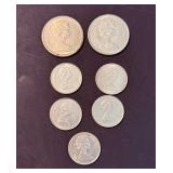 7 Assorted Queen Elizabeth II Coins