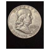 1961-D Franklin Silver Half Dollar Coin