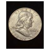 1962-D Franklin Half Dollar, 90% Silver