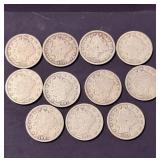11 "V" Nickels