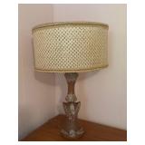 MCM Table Lamp with Woven Shade