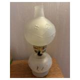 Frosted Glass Lamp with Floral Design, 16ï¿½