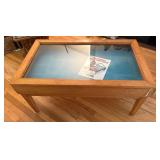 Handmade Glass-Top Display Table