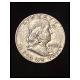 1952 Franklin Half Dollar, 90% Silver