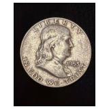 1953-D Franklin Half Dollar, 90% Silver