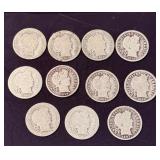 11 Barber Dimes, 1897ï¿½1916