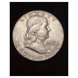 1961-D Franklin Half Dollar, 90% Silver