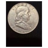 1963-D Franklin Half Dollar Silver Coin