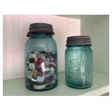 Ball Perfect Mason Jars With Buttons