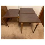 Three Mid-Century Wooden Side Tables