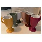 Hall USA Pedestal Mugs, Set of 6