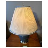 Blue Ceramic Table Lamp with Shade