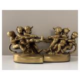 Brass Children Tug-of-War Figures