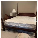Four-Poster Wood Bed Frame