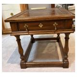 Wooden Side Table With Drawer