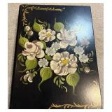 Hand-Painted Floral Wooden Box