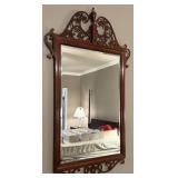 Mahogany Mirror With Scrollwork