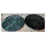 Green Marble Lazy Susans