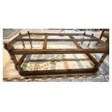 Wood and Glass Coffee Table