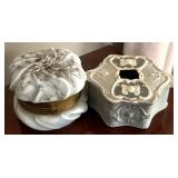Decorative Trinket Box & Hair Receiver