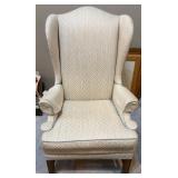 Upholstered Wingback Armchair