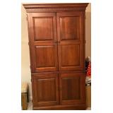 Hooker Wooden Cabinet with Contents