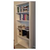 White Bookshelf with Five Shelves