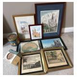 Framed Artwork and Coaster Collection