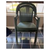 Green Plastic Stacking Chair