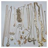 Gold Tone Costume Jewelry Necklaces